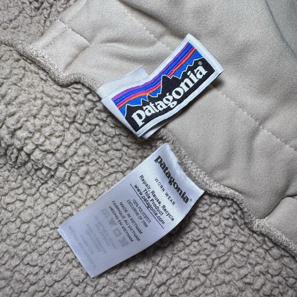 Girls Patagonia Fleece Tan Vest Size M 10